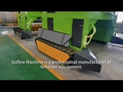 Mobile chicken manure composting fermentation organic fertilizer making machine