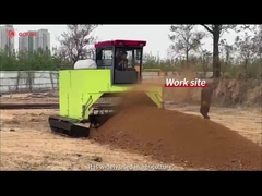 Cow dung mixed crushing commercial organic fertilizer compost turning machine
