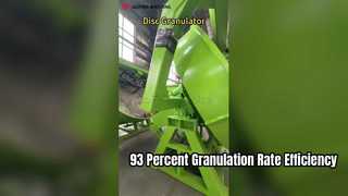 2.8m disc granulator, 93%+ granulation rate!