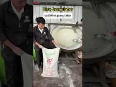 Disc Granulator | Make Round Cat Litter Pellets With Corn Starch Raw Material