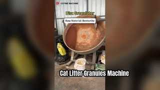 cat litter making machine with disc granulator