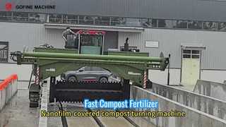 फिल्म से ढकी एरोबिक किण्वन खाद बनाने की मशीन