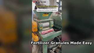 Doppelwalzengranulator für organischen Hühnermist, Mehrnährstoffdünger und Produktionslinie