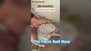Agricultural Disc Granulation Machine for Gypsum Soil Improvement