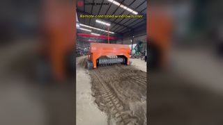 Intelligent Remote Operation Crawler Compost Turner for Organic Fertilizer