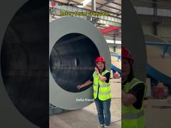 Rotary Drum Granulator with Anti-Corrosion Rubber Lining