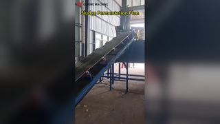 Sludge Recycling Production Line with Conveyor and Mixer