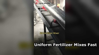 BB fertilizer mixing machine at the work site.