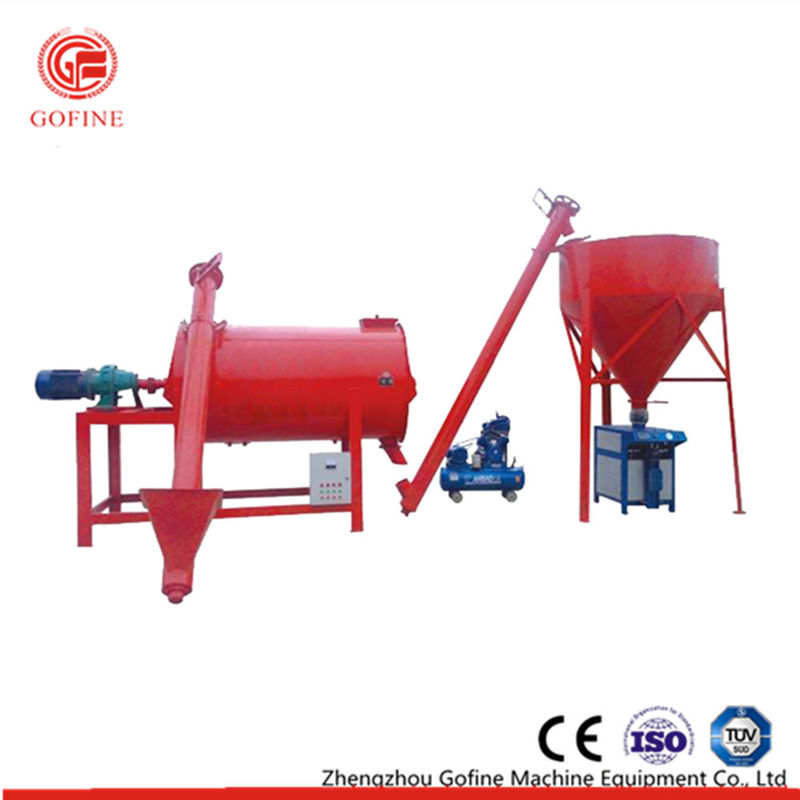 Simple Stucco Lime Sand Plaster Dry Mortar Mixer Machine Low Energy