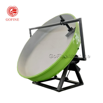 PLC Control System Pan Disc Organic Fertilizer Granulator Equipment Arc Shaped