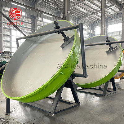 95% Granulation Rate Disc Fertilizer Granulator Carbon Steel Material Customizable