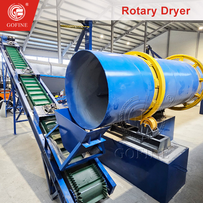 Professional Stainless Steel Drum Rotary Dryer With Fertilizer Production Line