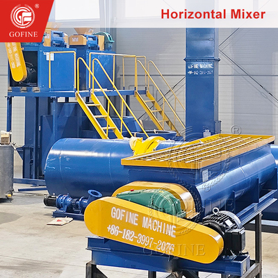 Commercial Dry Blender Horizontal Mixer Machine For Cement Clay