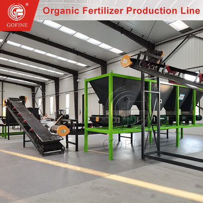 Complete set of chicken manure powder organic fertilizer production line