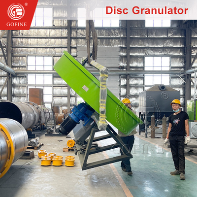 1-2 T/H Disc Organic Fertilizer Granulator For Wet Granulation