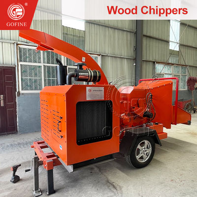 Electric Start Portable Wood Chipper Wood Biomass Shredder