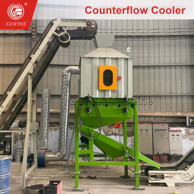 Automatic Counterflow Cooling System Pellet Cooling Equipment