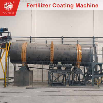 Liquid Spray Rotary Drum Fertilizer Coating Machine  0.1mm-1.5mm Coating Thickness