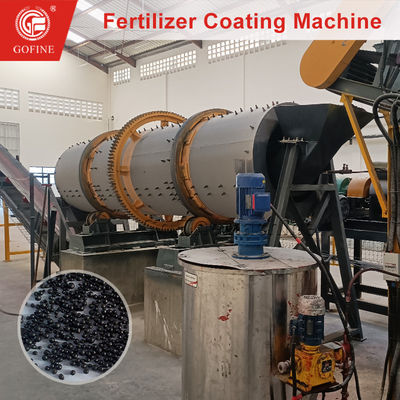 NPK Compound Fertilizer Coating Machine For Fertilizer Production Line