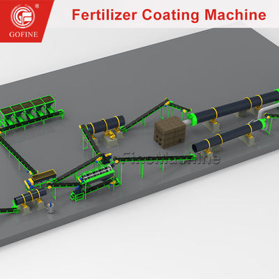 Controlled Release Fertilizer Organic Compound Fertilizer Coating Production Line