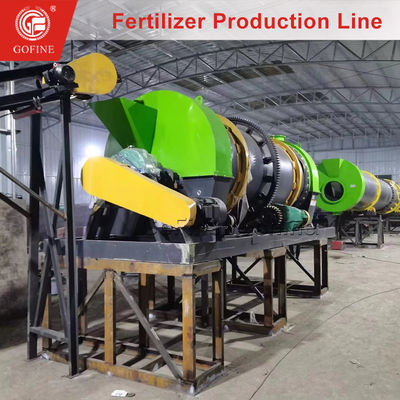 Rotary Mixing Pelletizer Machine Fertilizer Granulating Plant Project
