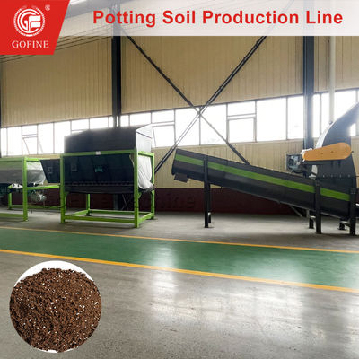 Peat Moss Coconut Fiber Potting Mix Production Line With Mixer