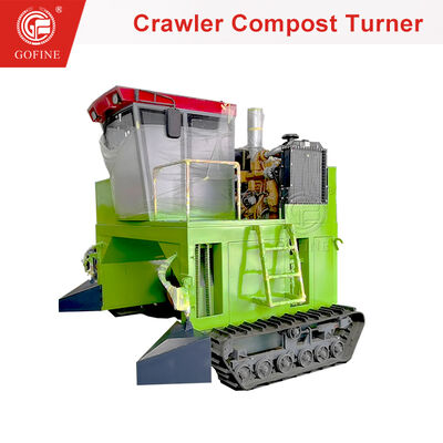 Industrial-Grade Track Type Compost Turner Machine for Municipal Solid Waste Processing