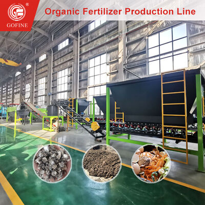 India Municipal Waste Machinery Organic Fertilizer Manufacture Production Line