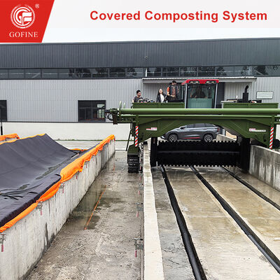 農産物有機廃棄物 肥料工場用エアロビックコンポスティング機械
