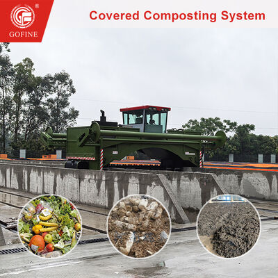 कम्पोस्टिंग सिस्टम्स विंडरो कम्पोस्टिंग मशीन मेम्ब्रेन कवर के साथ