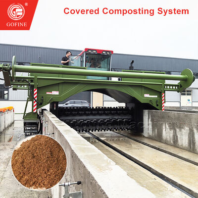 Agricultural Machine MSW Food Waste Membrane Cover Compost System