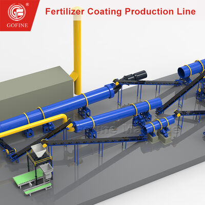 1-20 T/H Rotary Drum Fertilizer Coating Line Equipment