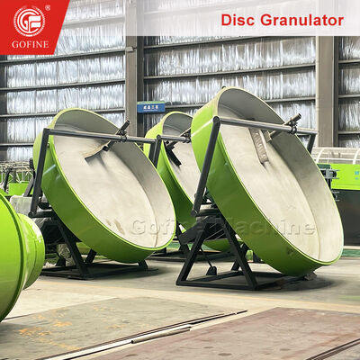 Red Color Disc Granulator Machine For Organic Fertilizer Processing Plants