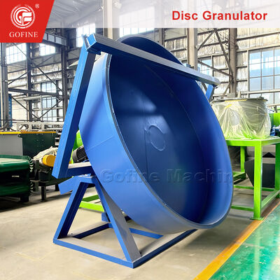 Wet Way Disc Organic Fertilizer Granulator With Automatic Material Feeding System
