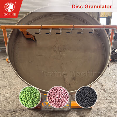 Bio Disc Organic Fertilizer Granulator Pelletizer Pan Granulation Production Plant