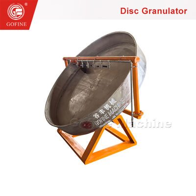 95% Granulation Rate Disc Fertilizer Granulator Carbon Steel Material Customizable
