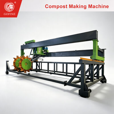 Eco Friendly Wheel Type Impeller Compost Blender for Cow Dung