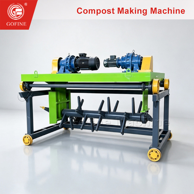 Large Scale Windrow Compost Turner for Manure and Sludge Processing