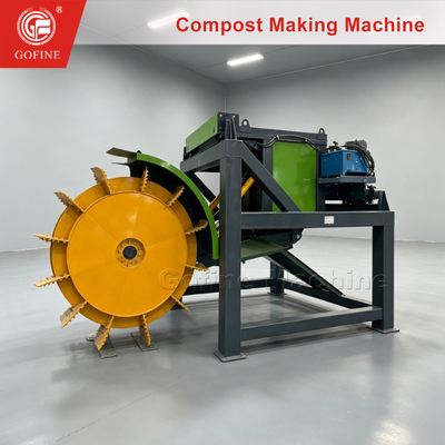 Heavy Duty Wheel Type Compost Turner for Large Scale Composting Plant