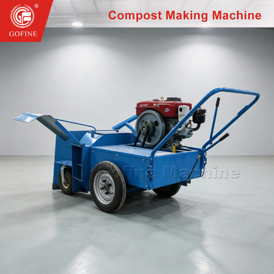 Spent Mushroom Substrate Processor, Diesel Powered Compost Aerator for Farm Recycling