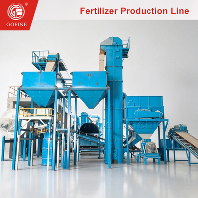 10-15 T/H Steam Granulation NPK Rotary Drum Fertilizer Line