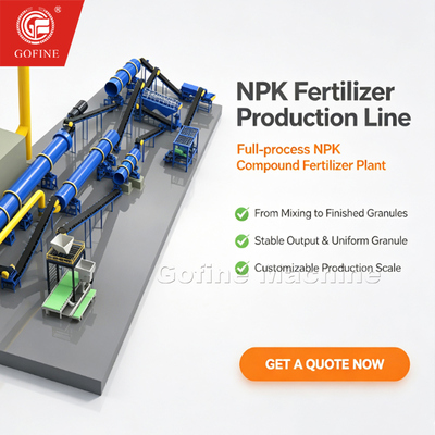 10 T/H NPK Fertilizer Rotary Drum Granulation Line for Plant