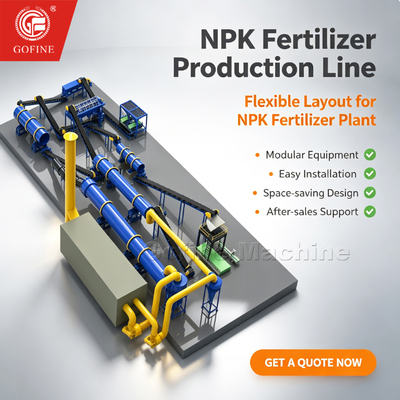 10 T/H Auto Batching NPK Rotary Drum Fertilizer Plant Line