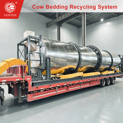 Cow Manure Bedding Recovery System for Commercial Organic Fertilizer Production