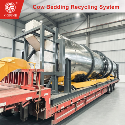 Cow Manure Bedding Recovery System to Replace Sawdust & Sand in Dairy Barns