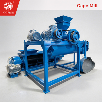 Counter-Rotating Cage Crusher Machine for Mineral Powders